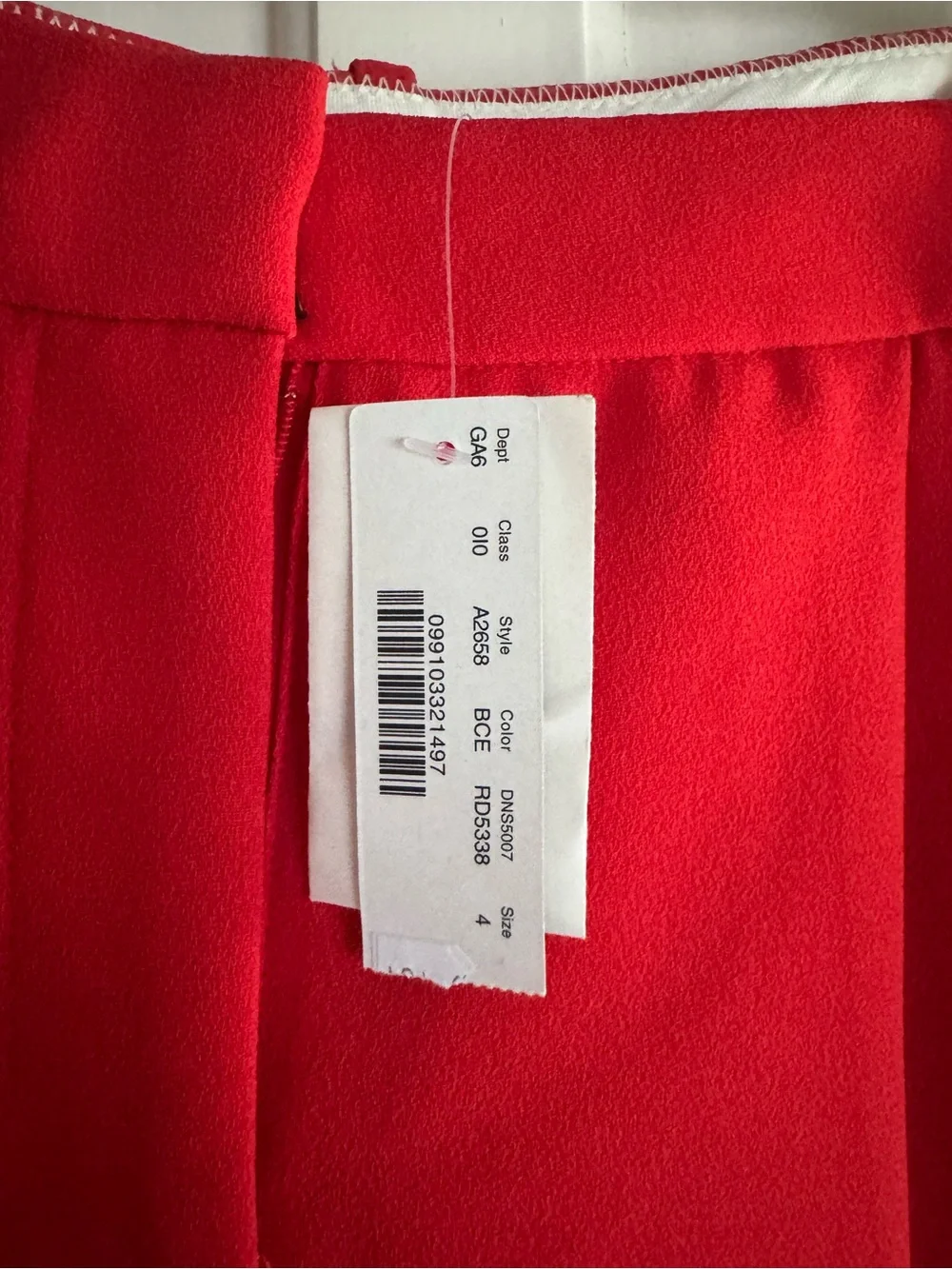 J. Crew Red High-Waist Tailored Shorts